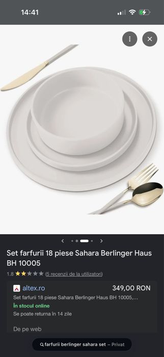 Set farfurii nou