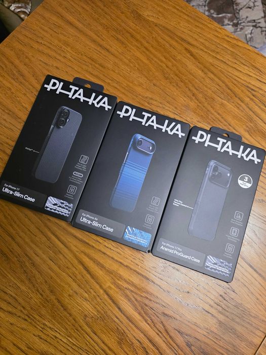 Кейсове Pitaka за iPhone 17 Pro, 17, Air Чисто нови.