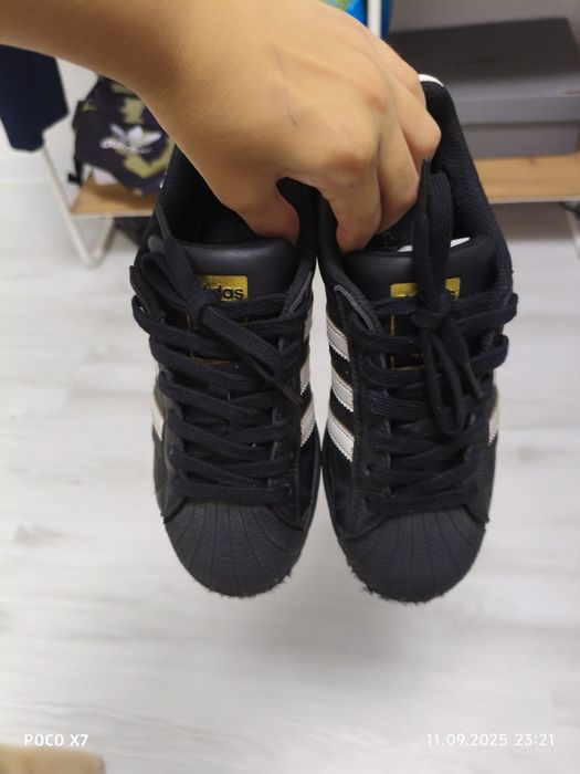 черные суперстары 36,5 сайз легит