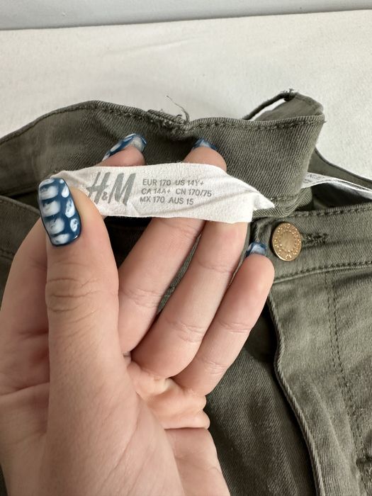 Дънки зелени  H&M