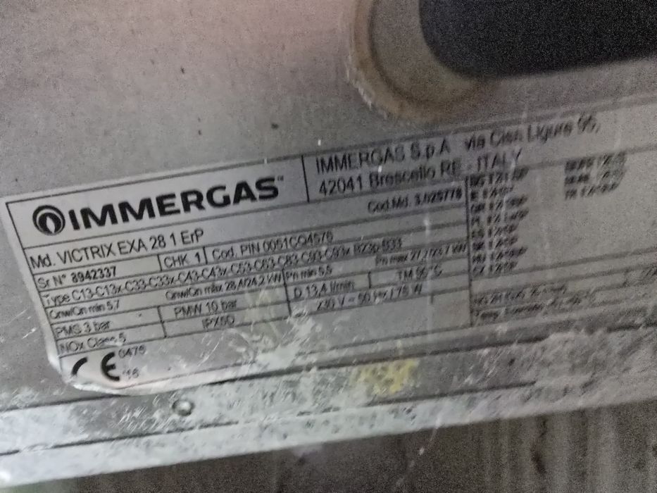 Dezmembrez / Immergas Victrix EXA 28 1 ErP (Placa defecta, a facut scurt)