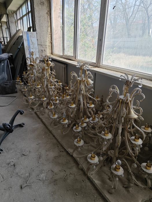 Люстры для высоких потолков 4шт