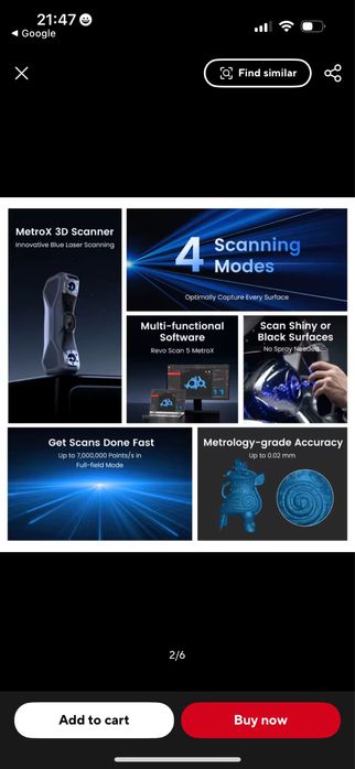 Scanner Revopoint MetroX