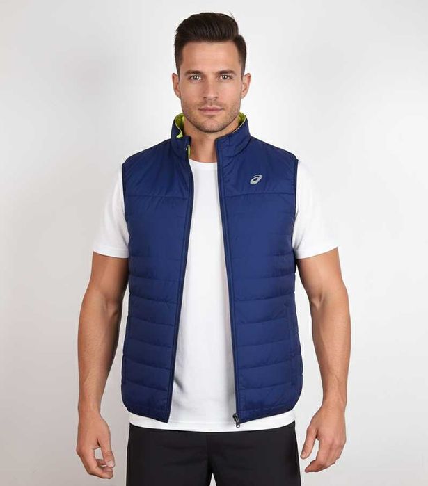 Asics Reversible Vest - Оригинален мъжки елек с две лица размер M