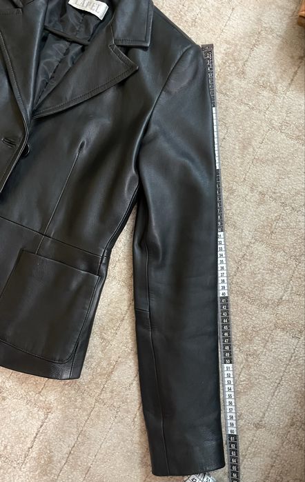 Vand sacou piele naturala dama, negru, S