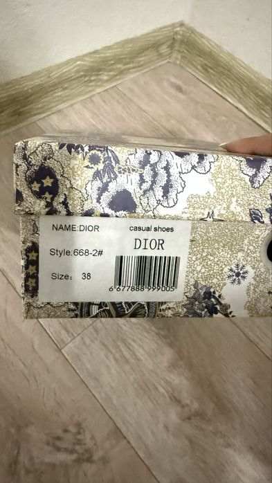 Обувь Кеды Диор оригинал новый