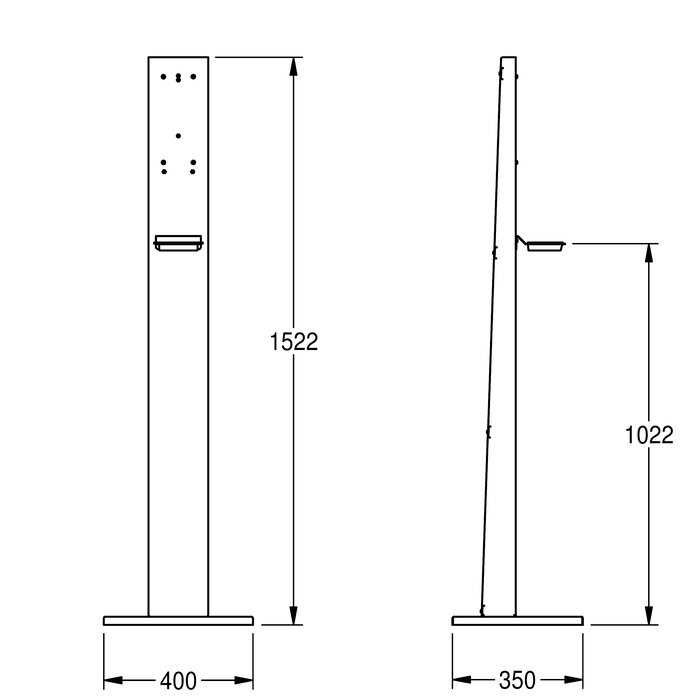 Dozator cu stativ Franke RODX627H de săpun/soluție