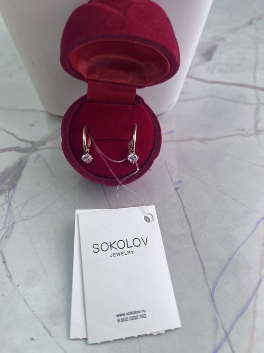 Золотые сережки детские