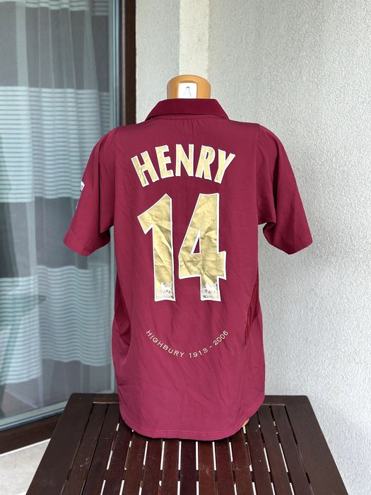 Мъжка тениска Nike (Arsenal / Henry 14) - размер L, Отлично състояние