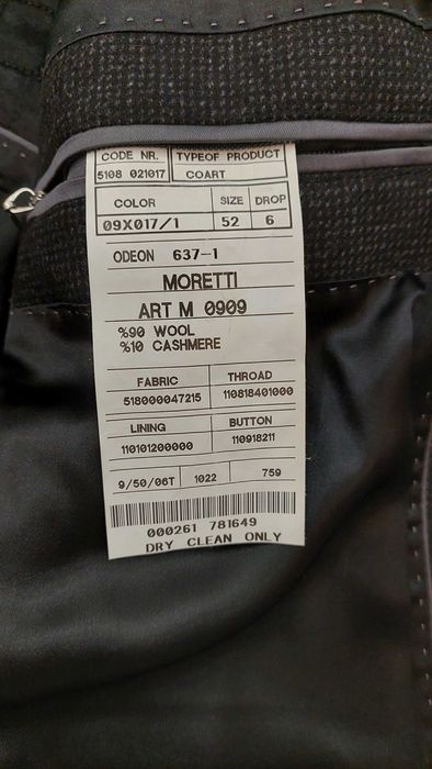 Мужское пальто Maretti, размер 52