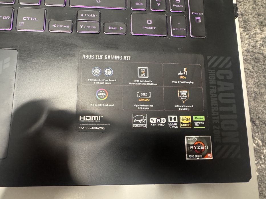 Laptop gaming Asus A17