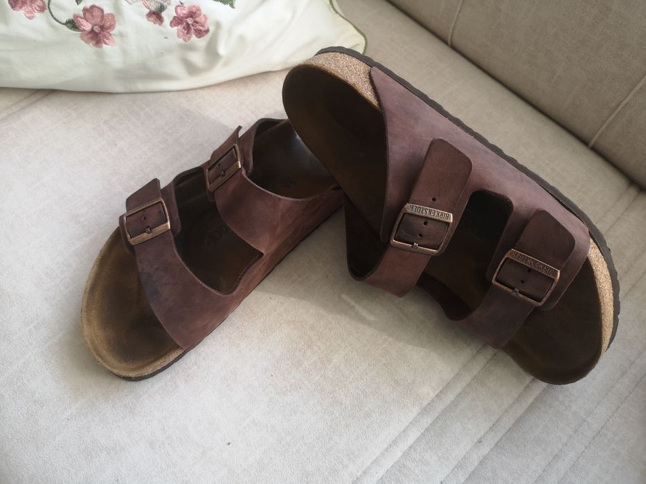 Birkenstock N 46 като нови, естествена кожа, модел Arizona
