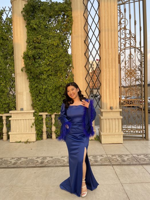 Платье электро синий цвет