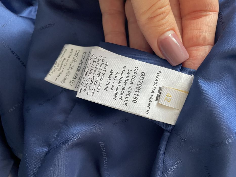 Geaca din piele Elisabetta Franchi