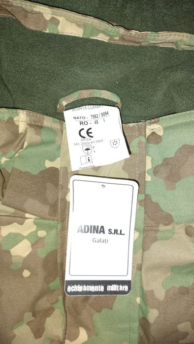 Scurta / Geaca cu gluga militara camuflaj COMBAT, marimea 48 talia 1