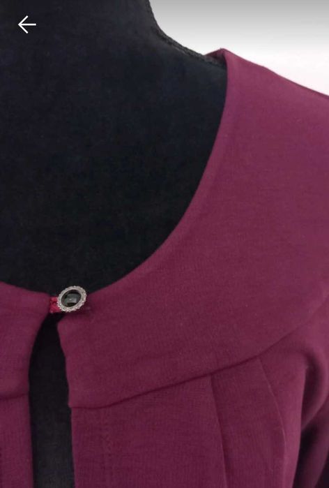 Cardigan scurt, grena, mărimea  L