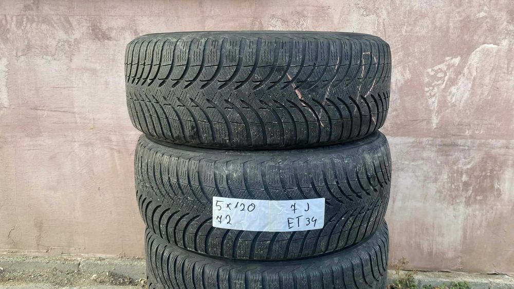 jante aluminiu si table bmw seria 1  3 etc 5x120 iarna 195 55 16