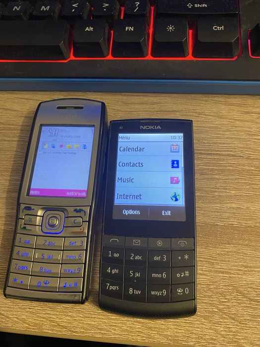 2 nokia X3 si E50 baterii bune de colectie fara incarcator