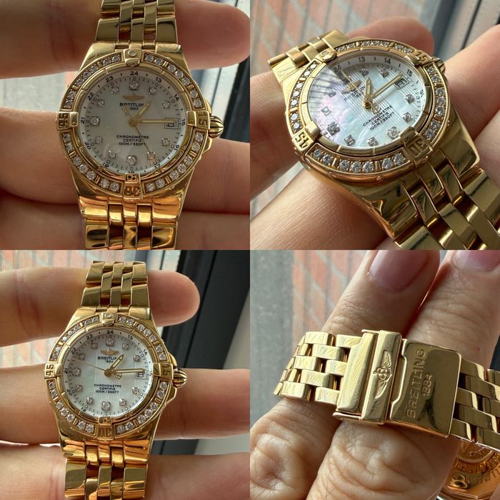 Breitling Starliner fulll GOLD 18k Diamonds