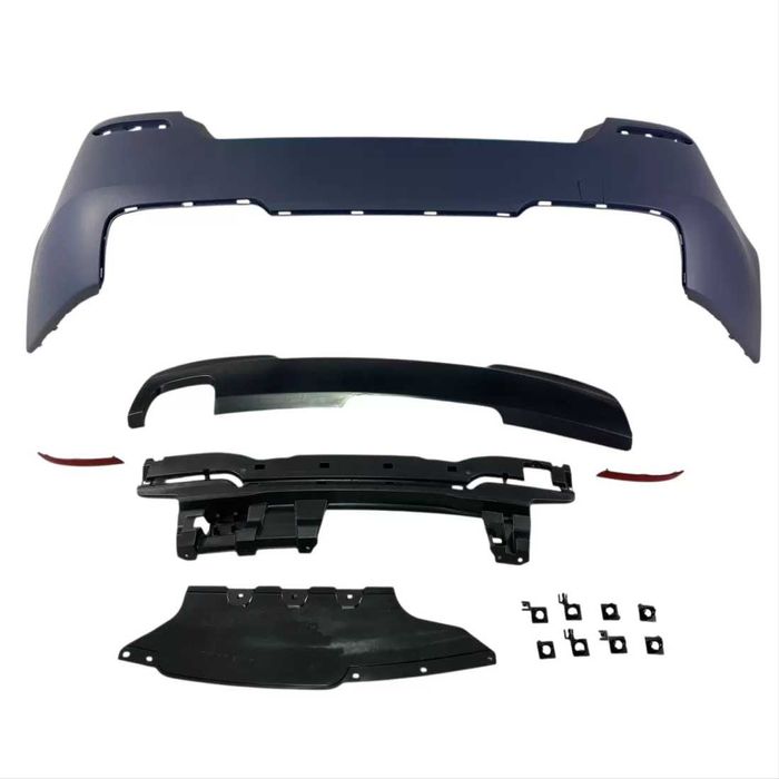 Задна броня M-Tech за BMW F10 с/без отвори за парктроник, грундирана