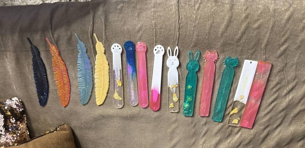 Закладки для книг из эпоксидной смолы, новые