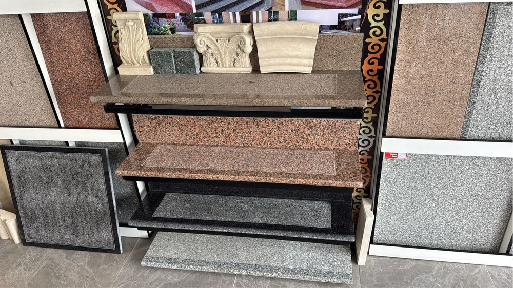 Мрамор гранит травертин ступенка