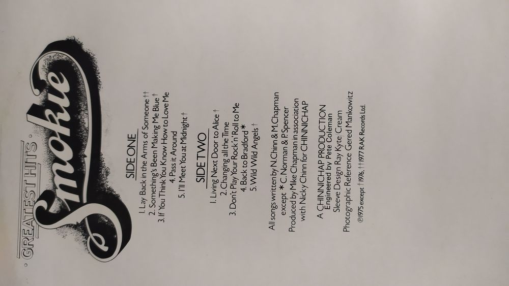 Виниловые пластинки винил smokie