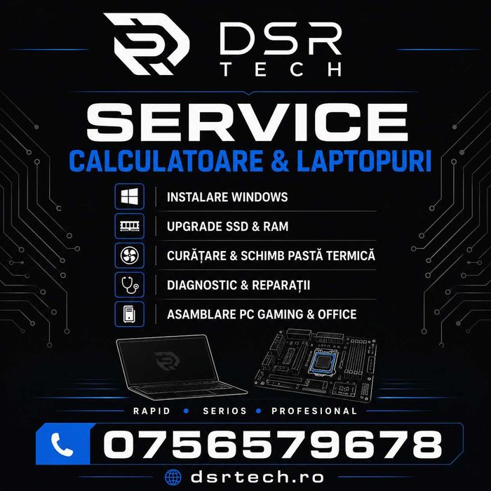 Service Laptop, PC, PlayStation si Xbox Bacau