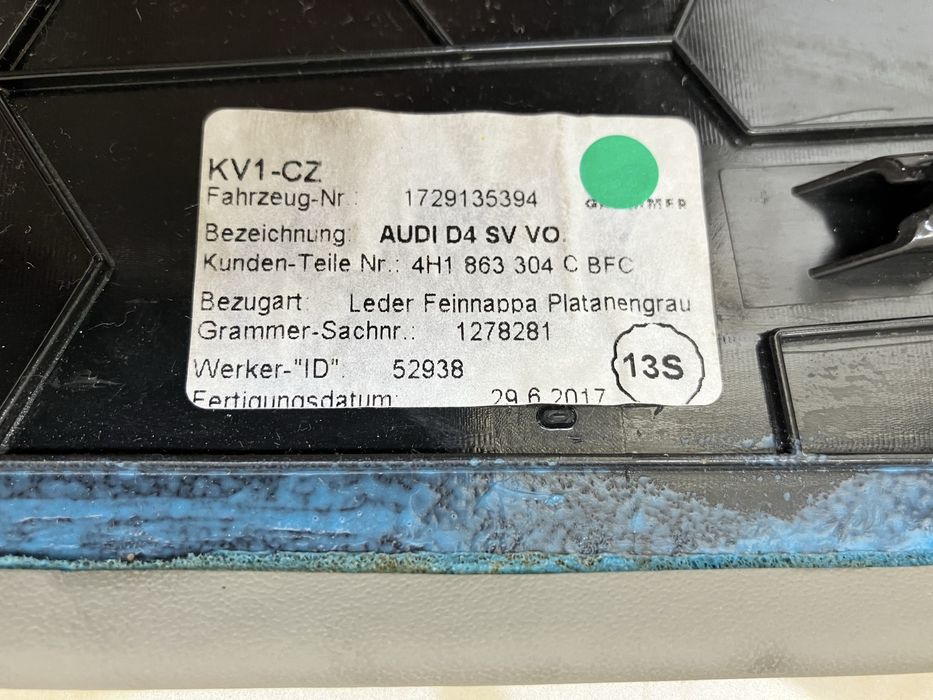 Fete piele trimuri consola Audi A8 S8 D4 2010-2016