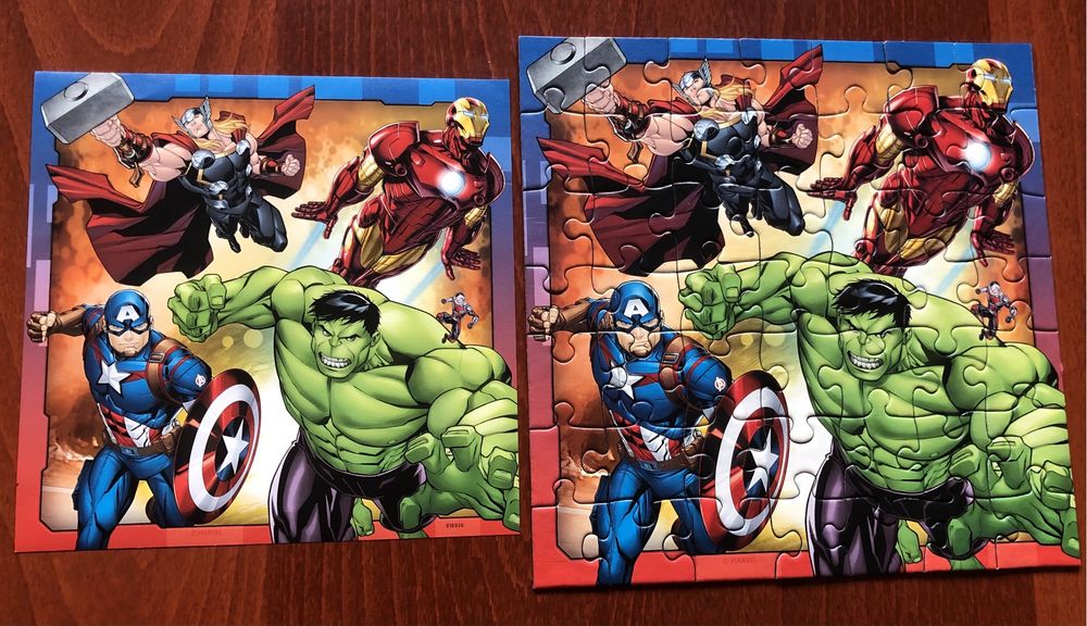 4 пъзела Ravensburger и Trefl 3+, 4+, 5+, наредени, много запазени