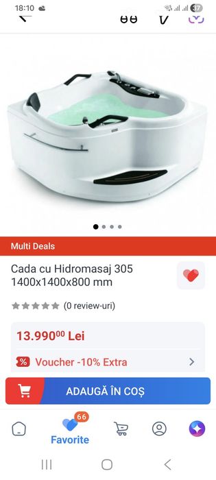 Cadă cu hidromasaj