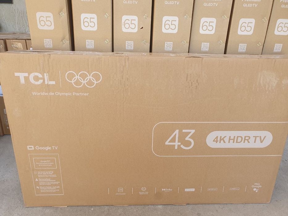 Телевизор TCL 43" V6C 4k Google TV Официальный Дилер TV в НАЛИЧИЙ