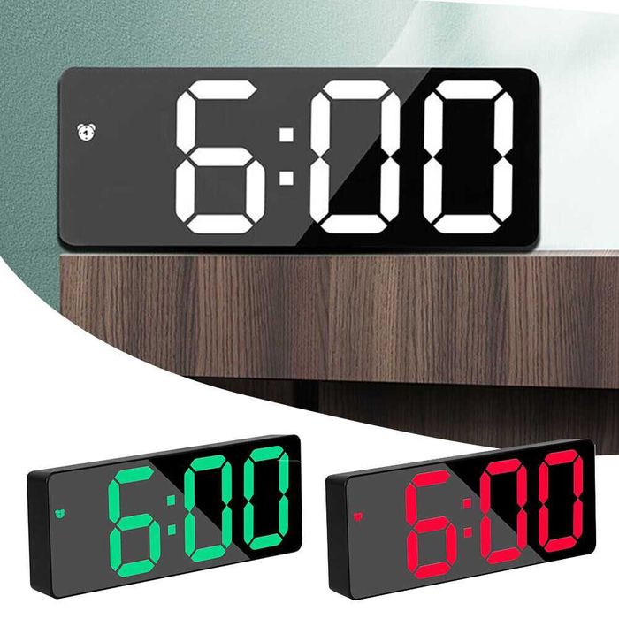 НОВ СВЕТЕЩ LED ЧАСОВНИК на ТОК.Будилник.Електрически Светещи Часовници