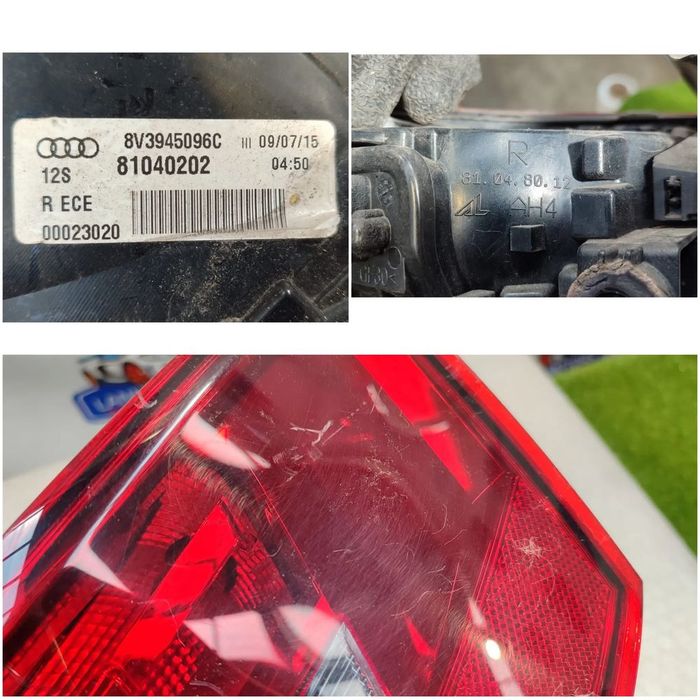 STOP SPATE DREAPTA ARIPA AUDI A3 8V 2012–2016 / COD OEM 8V3945096C / 8V3 945 096 C (5F2)