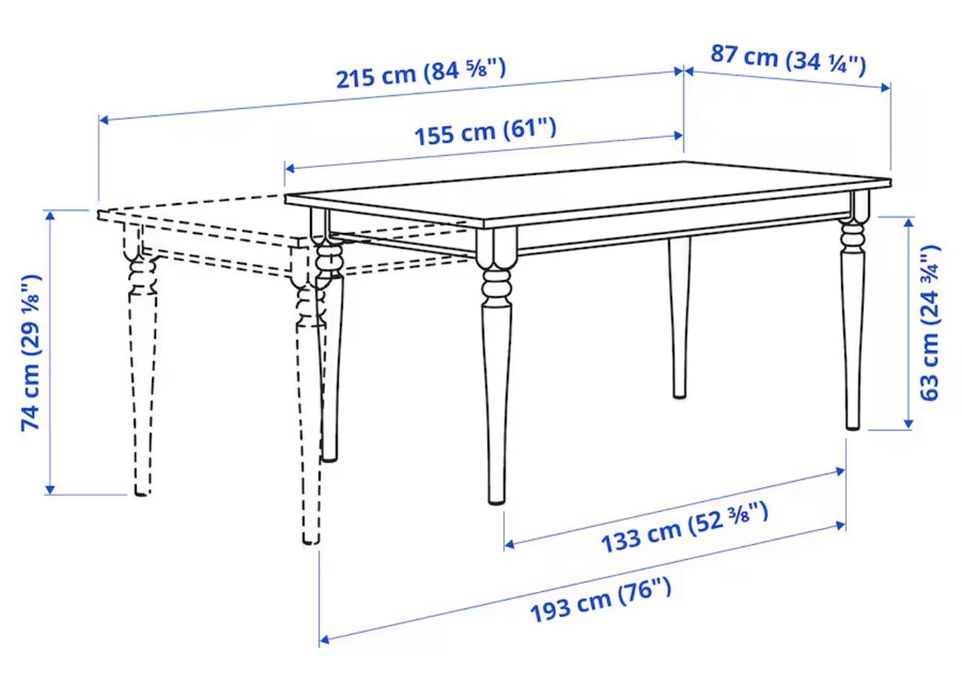 Masa extensibila alba 4-6-8 locuri