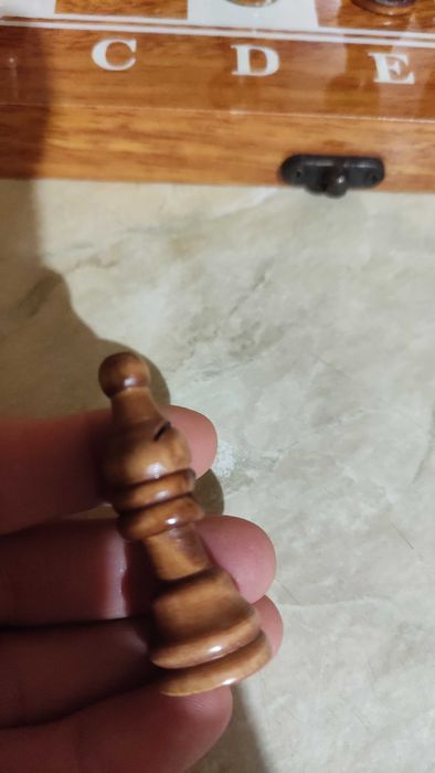 Комплект за шах и табла дървени фигури