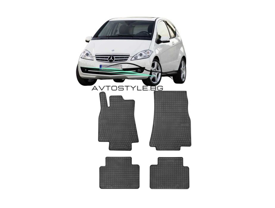 Гумени стелки зa Mercedes A class W169, 2004-2012 г., Frogum