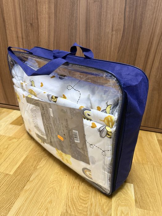 Set protecții pătuț bebe - NOU, nefolosit (cu geanta)