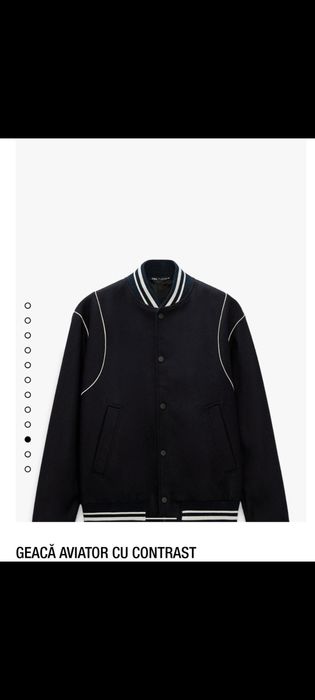 Geaca bomber usoara Zara l100% ână,model Balmain,L 42,,