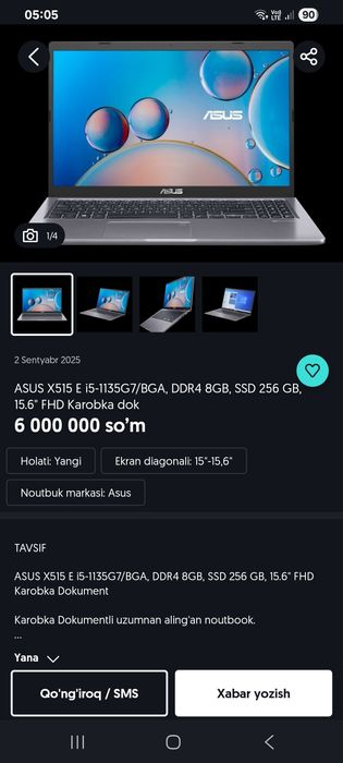 Asus x515 i  Core 5