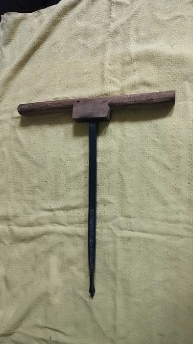 Дърводелски свредел от ковано желязо - ретро инструмент, маткап