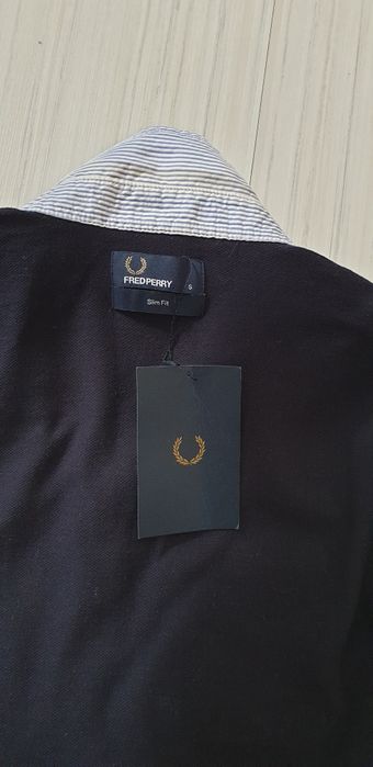 Fred Perry Pique Cotton Slim Fit Mens Size S НОВО! ОРИГИНАЛ! Мъжка Тен