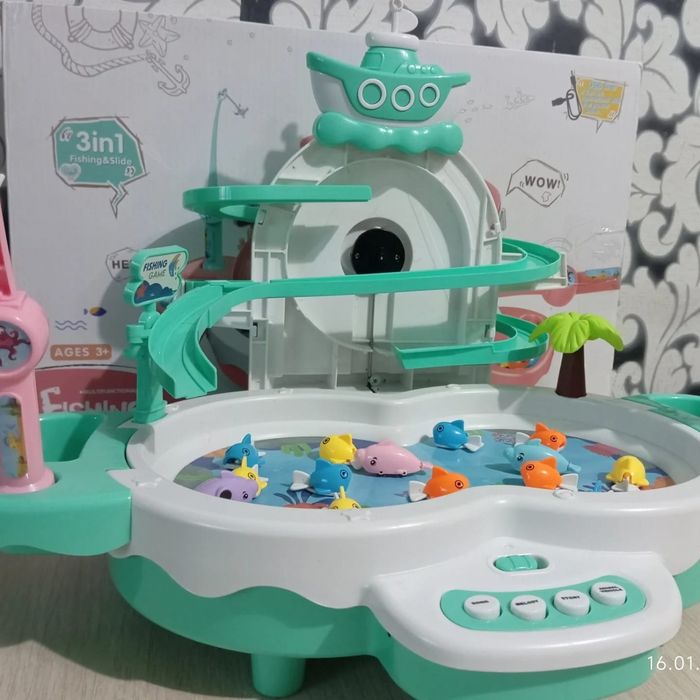 Игрушки  Рыбалка музыкальная 3в одном