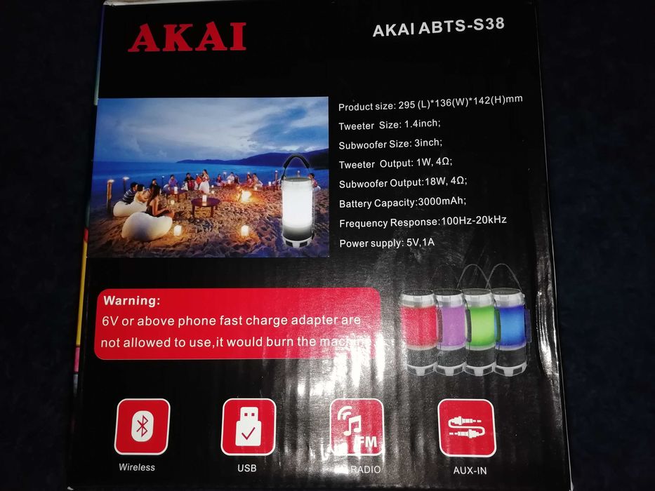 Boxă akai abts 38 cu led