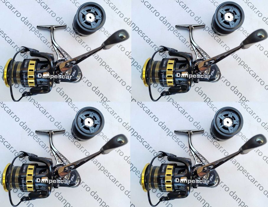 SET 4 Mulinete Feeder PRO FL Strategist RIVER ST 6000S Crap si Somn