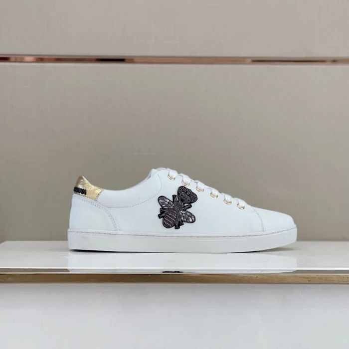 D&G Sneaker / White / Beige