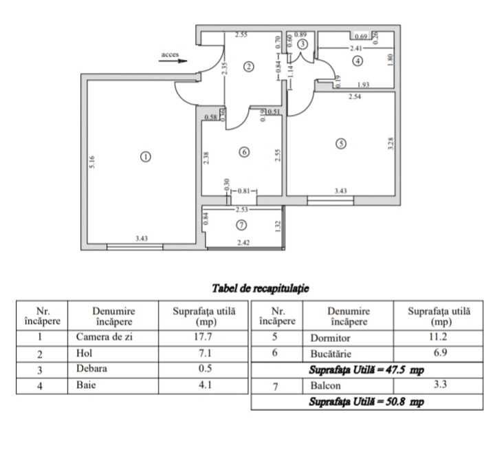 apartament decomandat 2 camere, spatios, luminos, responsabil renovat