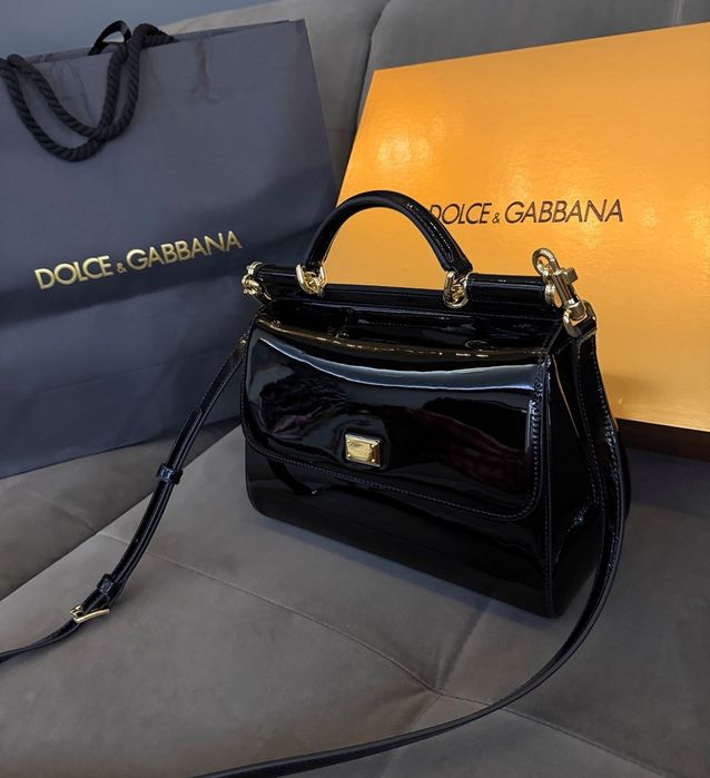 Dolce&Gabbana Sicily лачена чанта