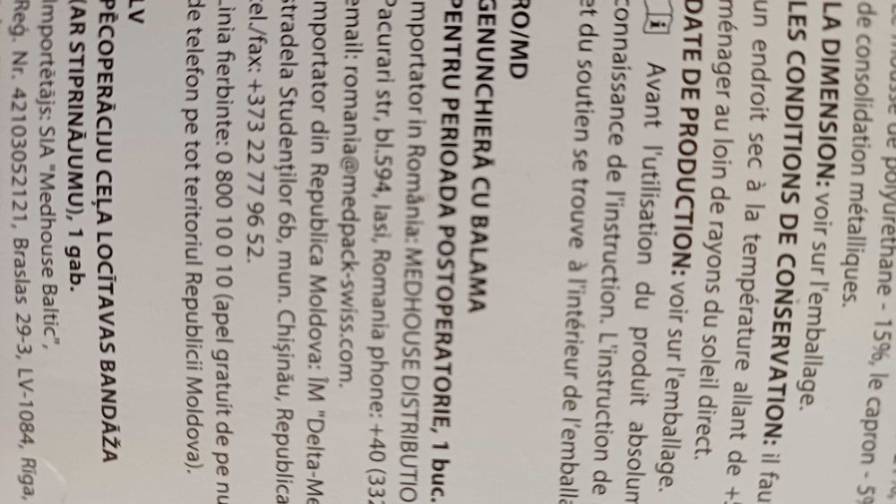 Genunchiera noua cu balama