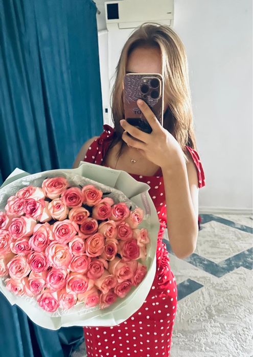Цветочек 51 роза Романтик